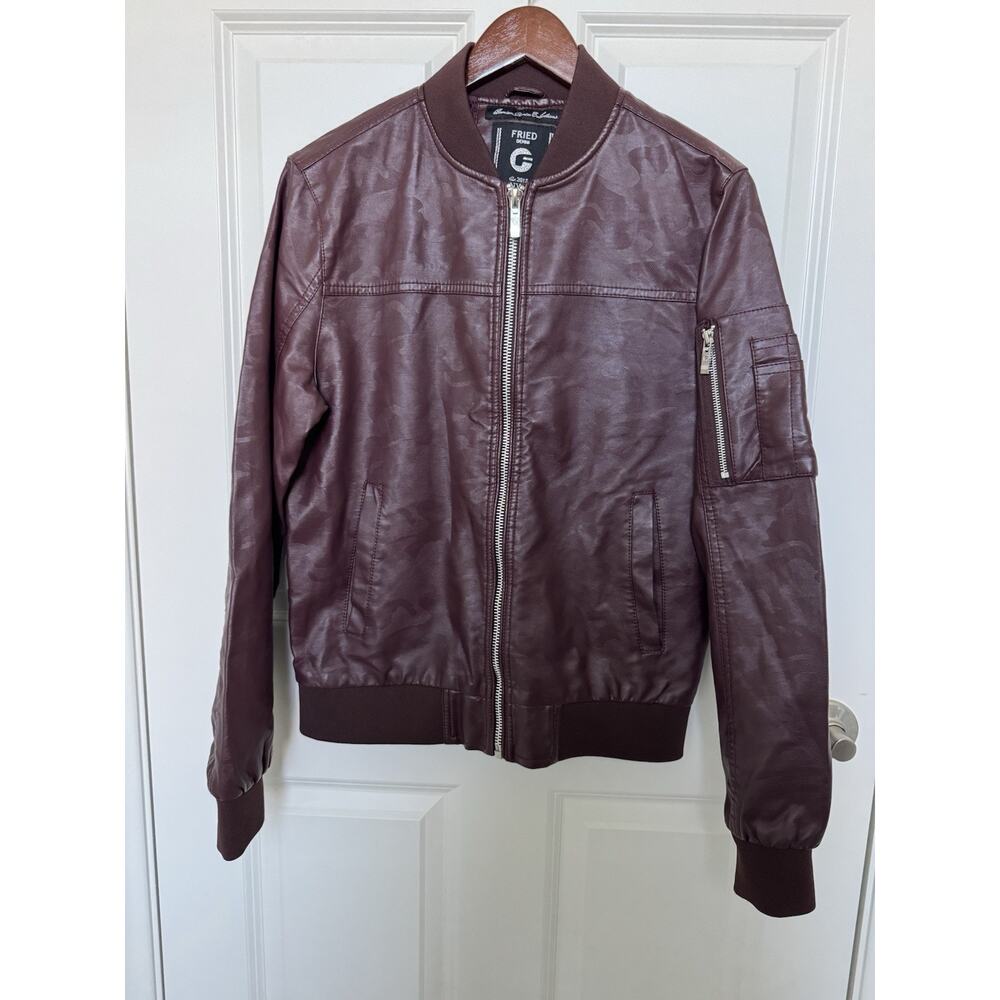 Fried Denim Premium Denim Collections Men's Brown Camo Jacket Size Small NYC